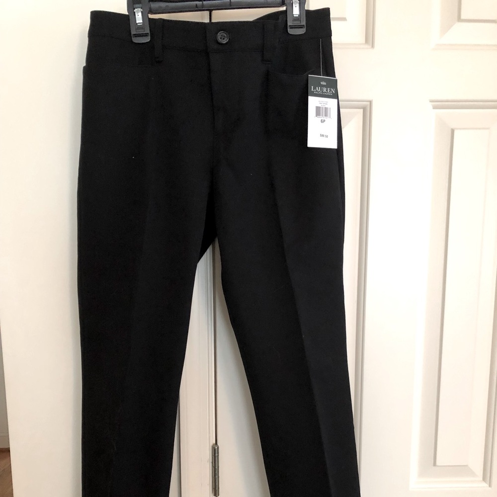 Lauren Ralph Lauren petite 6 black long pants